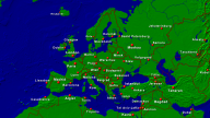 Europa (Typ 1) Städte + Grenzen 1920x1080